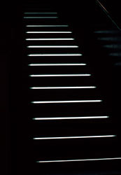 photo of steps lit up